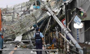 GoRiau Topan Jebi Hantam Jepang, 6 Tewas dan Ribuan Orang Terdampar di Bandara