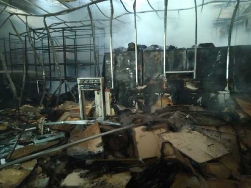 Tim Labfor Sudah Amati Penyebab Kebakaran Kantor Pajak Pratama Pelalawan