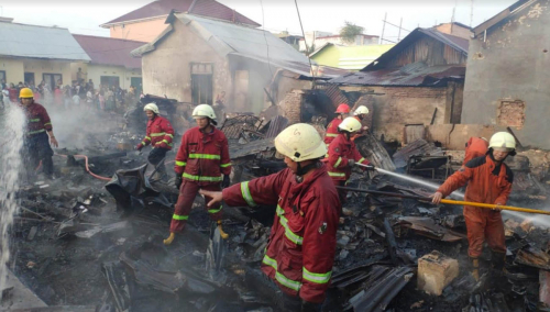 Dini Hari Tadi, 10 Rumah di Kota Pekanbaru Ludes Terbakar