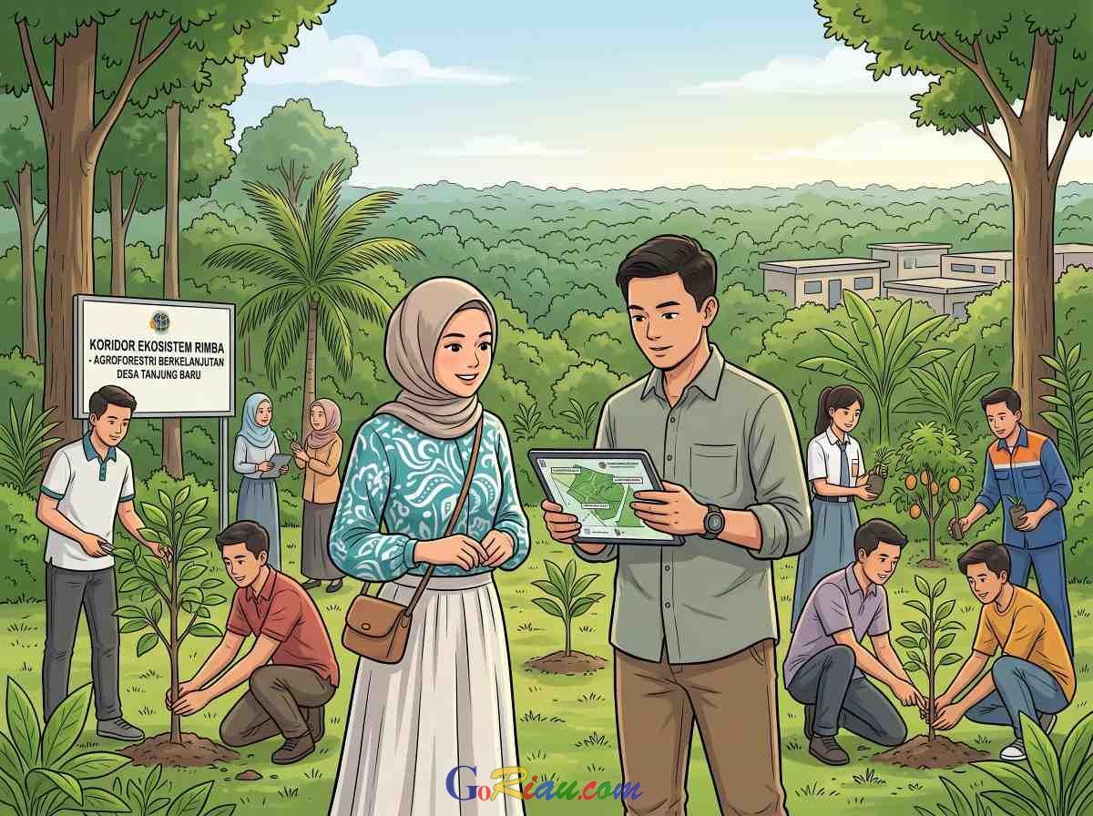 Pelatihan Ekonomi Hijau Riau, Kementerian ATR BPN Dorong Tata Ruang Berkelanjutan di Kawasan RIMBA