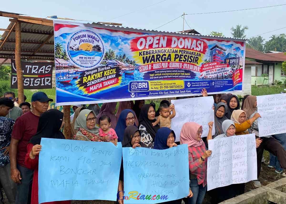 Lawan Mafia Tanah di Rumbai Pekanbaru, Ratusan Warga Buka Donasi Temui Presiden