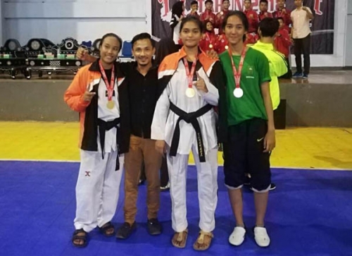 Taekwondo PPLP Riau Boyong 2 Medali Emas dan 1 Perak di Kejurnas Mataram