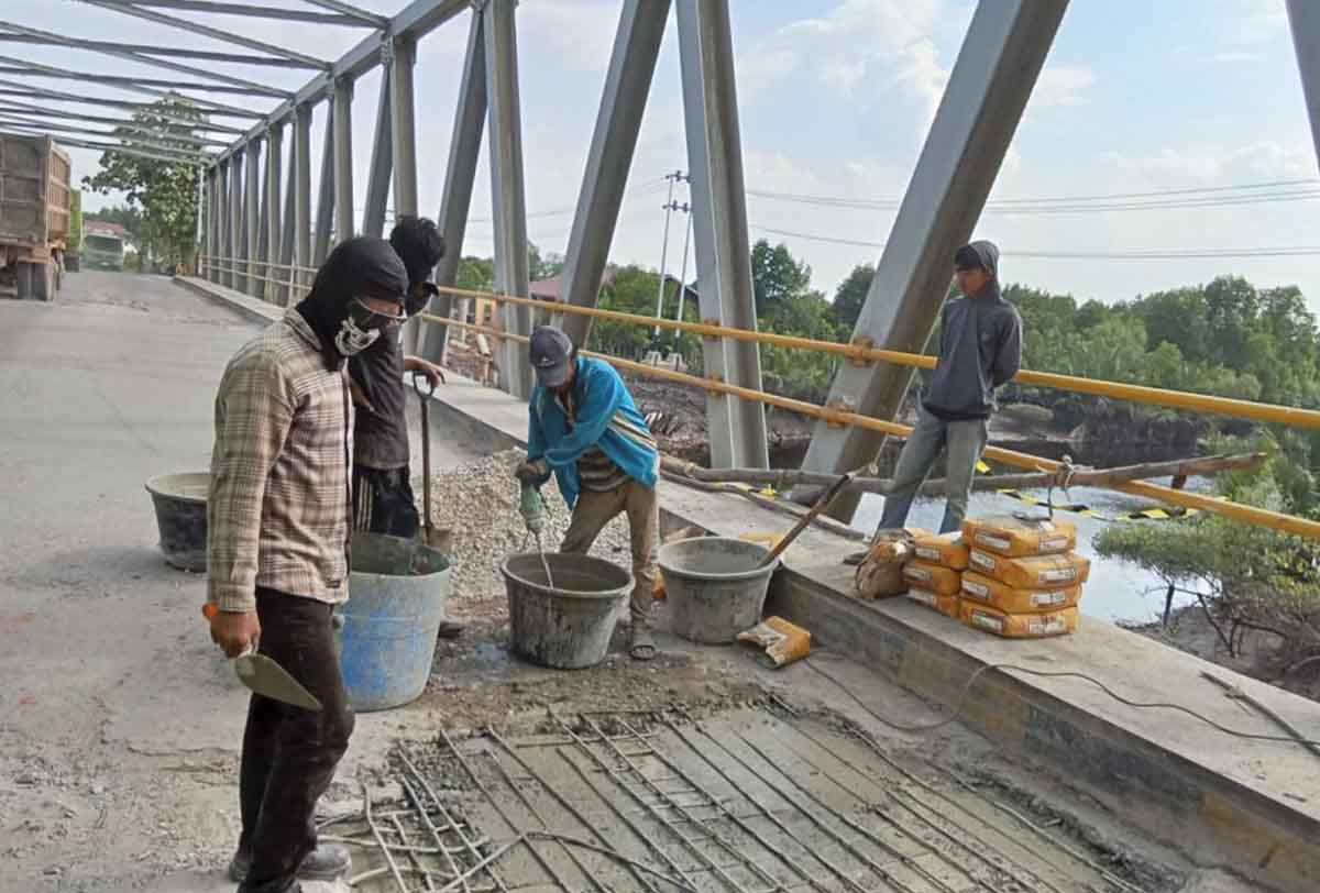 Pemprov Riau Sudah Perbaiki Jembatan Sungai Masjid Dumai