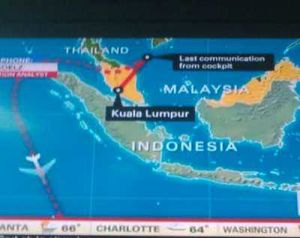 GoRiau MAS MH370 Melintas di Sekitar Wilayah Indonesia, Ini Rute yang Dilewatinya
