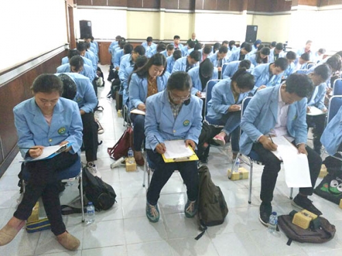 Puluhan Mahasiswa Unri Ikuti Seleksi Psikotes Beasiswa Tanoto Foundation