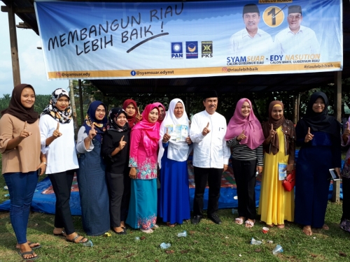 Nama Syamsuar Digelorakan di Dusun Tanjung Sari, Eko: Coblos Satu, Dua Lipat, Tiga Masukan ke Kotak Suara dan Empat Pulang dari TPS