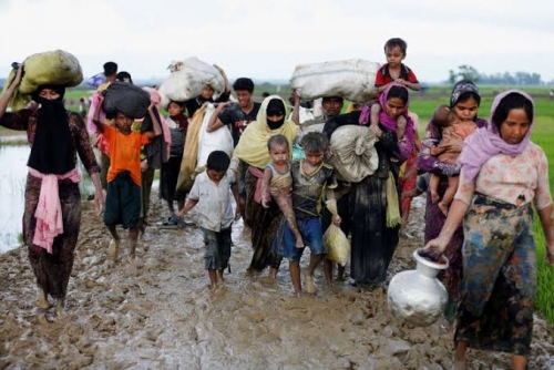 Helikopter Militer Myanmar Tembaki Muslim Rohingya yang Sedang Bekerja di Sawah, 7 Tewas dan 18 Terluka