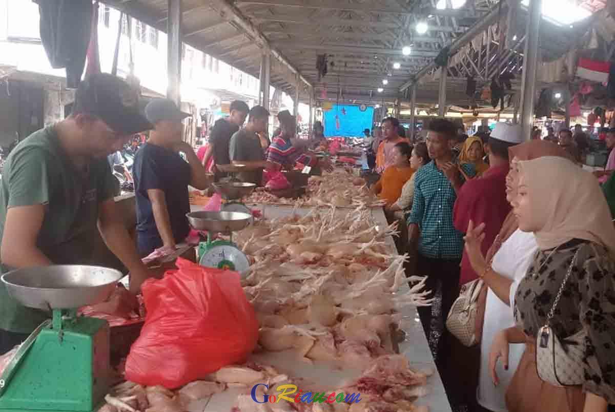 H-4 Lebaran Idul Fitri 1445 H, Jumlah Pengunjung Pasar Selodang Tembilahan Alami Peningkatan
