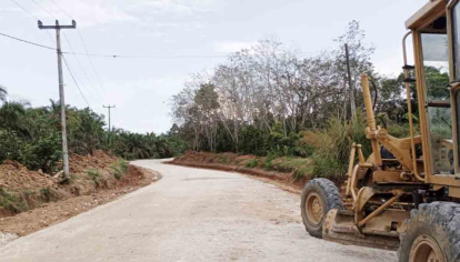 Sudah Fungsional, Pemprov Riau Tuntaskan Perbaikan Jalan Pucuk Rantau Kuansing