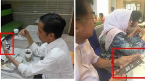 GoRiau Yuk Intip! Kira-kira Pak Jokowi dan Jusuf Kalla Pakai Ponsel Apa Ya?