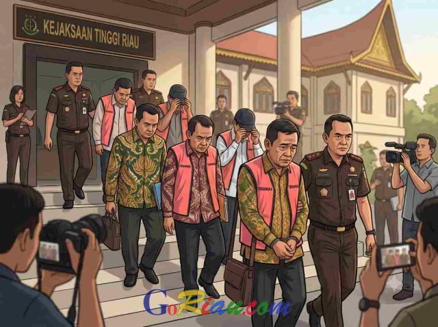 Usut Dugaan Korupsi Dana PI, Kejati Riau Tetapkan 9 Petinggi BUMD Rohil Jadi Tersangka