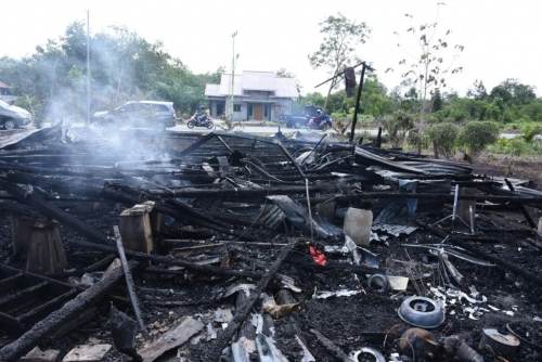 Satu Rumah di Bengkalis Ludes Terbakar