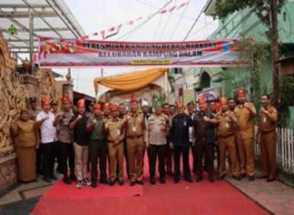 GoRiau Polresta Pekanbaru Resmikan Kampung Bebas Narkoba di Kampung Dalam