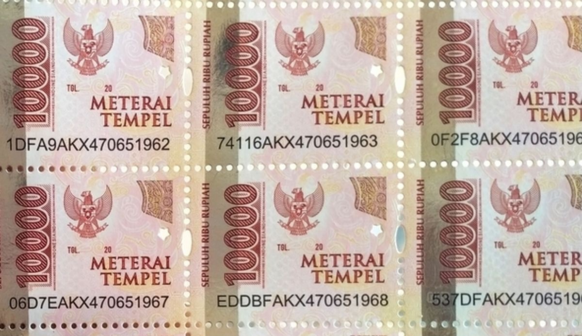 BKN: Surat Lamaran CPNS 2024 Boleh Pakai Meterai Tempel