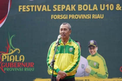 GoRiau Resmi Buka Festival SepakBola, Gubri: Tragedi Malang Jadi Pelajaran