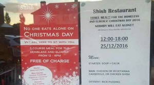 GoRiau Agar Tak Ada yang Kelaparan di Hari Natal, Restoran Muslim di London Sediakan Makanan Gratis buat Tunawisma dan Lansia