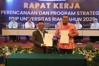 FKIP Unri - Walhi Riau Jalin Kerjasama Peningkatan dan Pengembangan Kegiatan Akademik