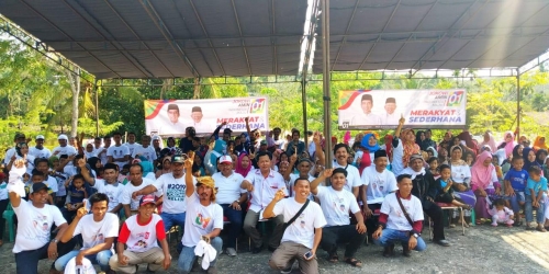 Ratusan Warga Desa Betung Deklarasi Dukung Pasangan Jokowi dan Maruf Amin