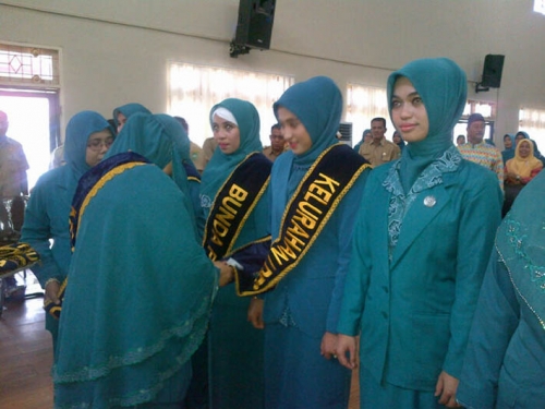 Lantik 18 Ketua TP PKK Kelurahan dan Desa se Kecamatan Mandau, Ini Pesan Hj Mulyani