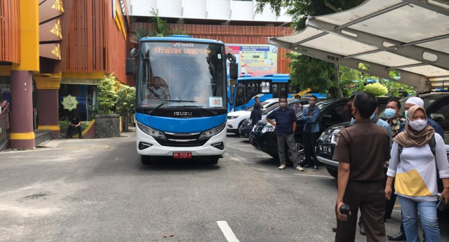 Pemko Pekanbaru Turunkan 10 Bus Vaksinasi Hari Ini, Berikut Lokasinya