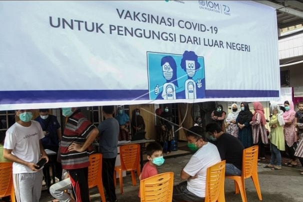 912 Pengungsi di Riau Sudah Vaksinasi Covid-19