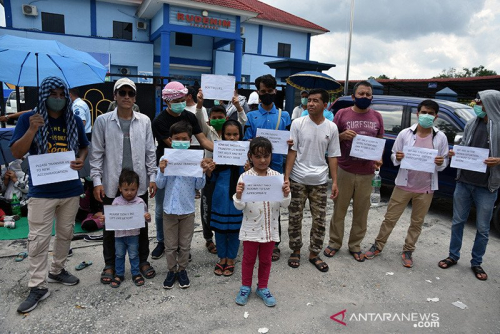 100 Pengungsi di Pekanbaru Demo Rudenim Minta Perbaikan Fasilitas
