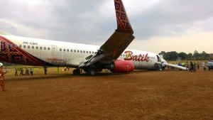 GoRiau Tergelincir di Bandara Adisucipto, Rute Batik Air Langsung Dibekukan Kemenhub