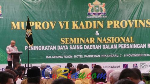 Musprov VI Kadin Riau Bahas Isu Ekonomi Regional dan Global