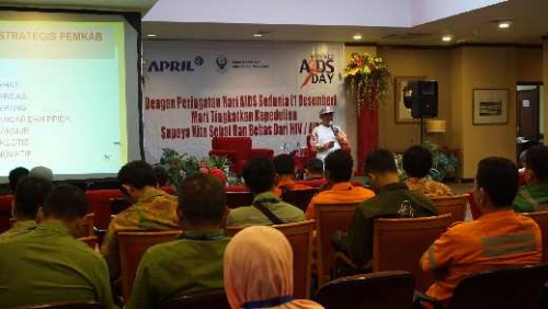 Peringatan Hari AIDS Komisi Penanggulangan AIDS - RAPP bersama Dinkes Pelalawan Gelar Seminar HIV/AIDS