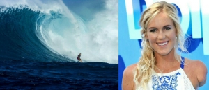 GoRiau Hebat, Peselancar Cantik Bertangan Satu Ini Taklukkan Ombak Monster Hawaii
