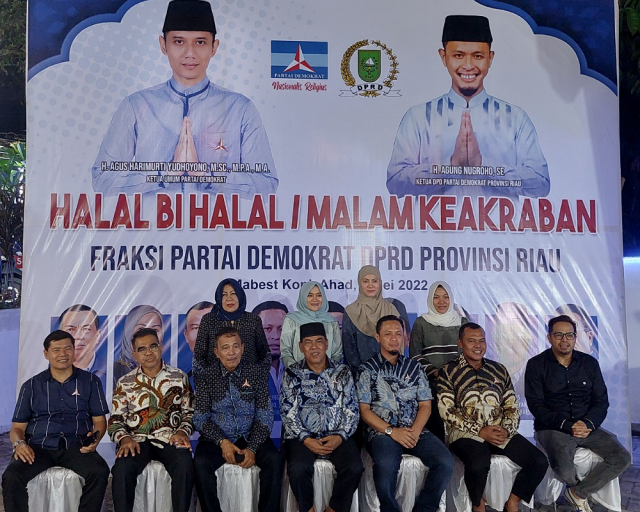 Acara Halal Bihalal untuk Kekompakan, Agung Nugroho Apresiasi Ketua Fraksi Demokrat DPRD Riau