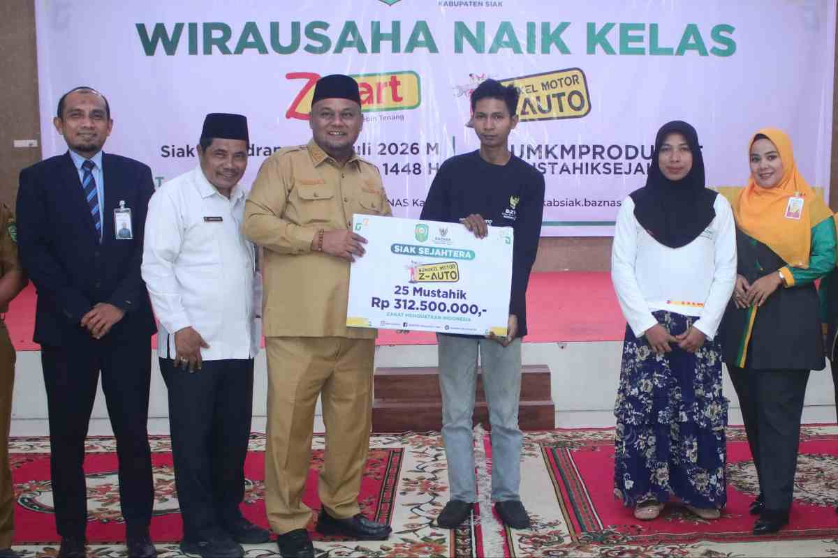 Wabup Siak Dorong Penerima Zakat Naik Kelas Jadi Muzakki Lewat Z-Mart