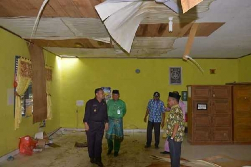 Puting Beliung di Tapung, 25 Rumah dan 2 Sekolah Rusak Berat, Pendataan Masih Terus Dilakukan