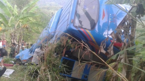 Bus Terjun ke Jurang Sedalam 30 Meter di Sukabumi, 17 Penumpang Tewas dan 14 Luka-luka