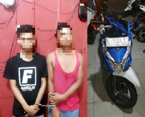 Modus Sembunyi di Semak-semak, 2 Pelaku Curas di Pekanbaru Dibekuk Polisi