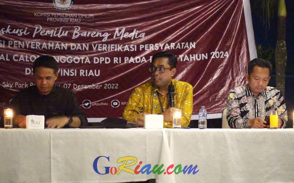 Tahapan Pencalonan DPD RI Dimulai, KPU Riau Terima Konsultasi dan Penyerahan Persyaratan Bukti Dukungan