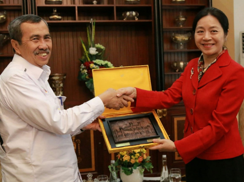 Terima Konsulat Jenderal Tiongkok, Ini yang Dibahas Gubernur Riau Syamsuar
