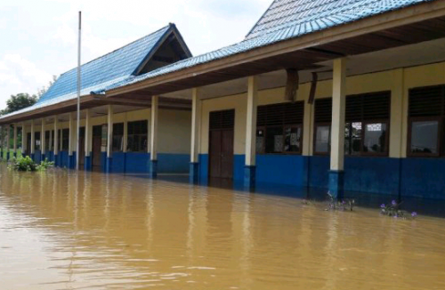 Terendam Banjir, Aktivitas SDN 004 Muaro Sako Langgam Diliburkan