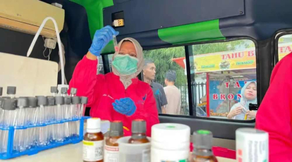 GoRiau BBPOM Pekanbaru Uji Belasan Sampel Takjil di WR Supratman Pekanbaru, Hasilnya Aman