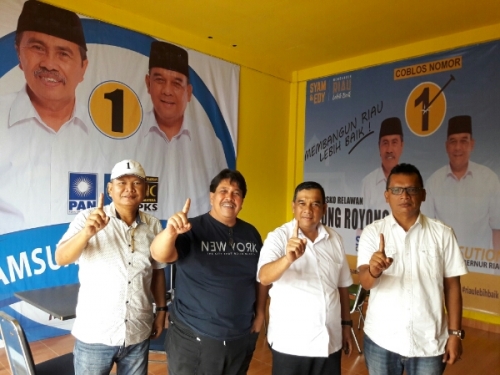 Kunjungi Posko Relawan di Pekanbaru, Ini Pesan Cawagub Riau Edy Nasution