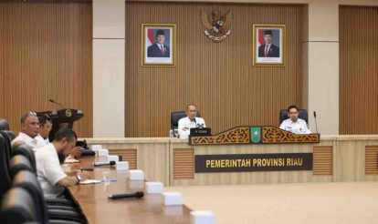 GoRiau Pemprov Riau Gelar Fun Run Karhutla 2025, Pj Sekdaprov Pimpin Rapat Persiapan