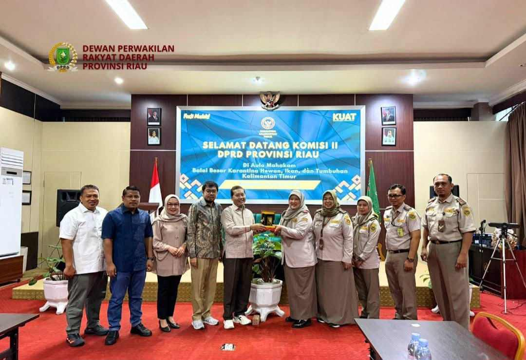 Komisi II DPRD Riau Kunker ke BBKHIT Kaltim, Pelajari Sistem Pengawasan Komoditas