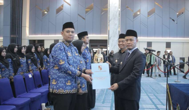 Ratusan CPNS Pekanbaru Resmi Dilantik, Agung Nugroho Ingatkan Loyalitas Pelayanan