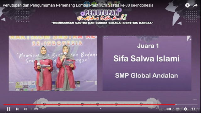 SMP Global Andalan Pelalawan Boyong Sejumlah Penghargaan