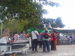 GoRiau Gempa Susulan 6,2 SR Guncang Lombok, Wanita dan Anak-anak Menangis Ketakutan