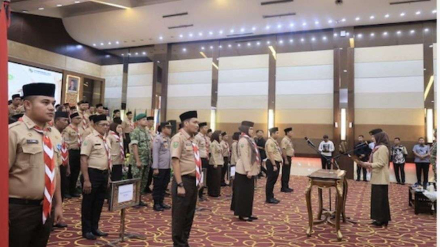Catat Sejarah Baru, Kwarcab Pekanbaru Lantik Serentak Pengurus Saka dan Sako