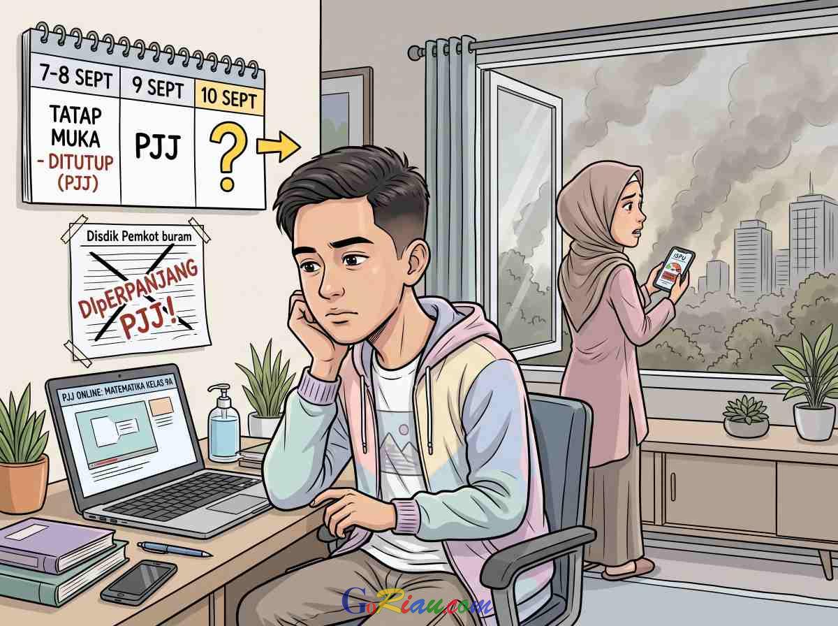 Nasib Siswa Bergantung Kondisi Udara, Pemkot Pekanbaru Diminta Evaluasi PJJ