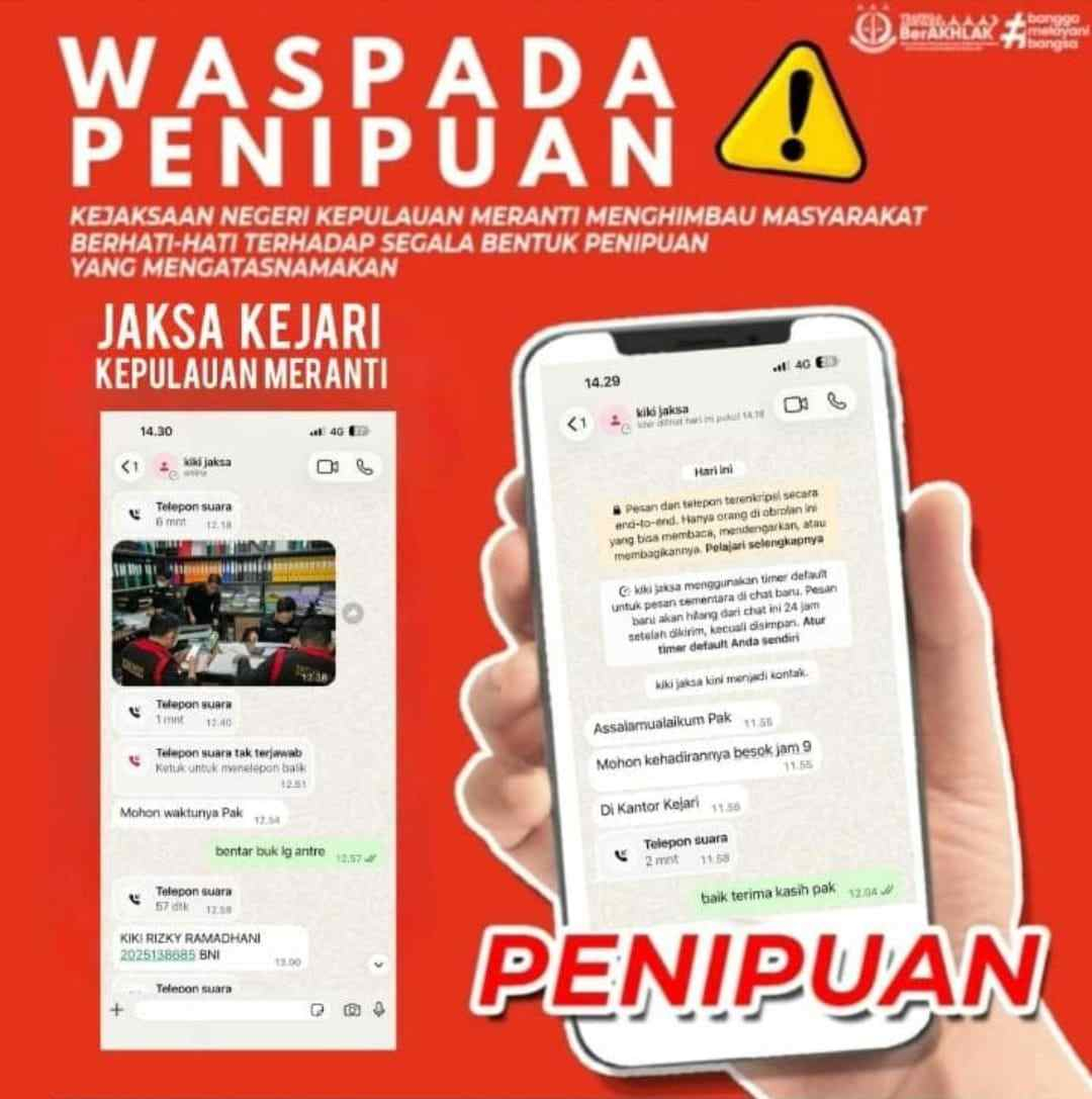 Saksi Kasus Dugaan Korupsi di Meranti Tertipu Rp70 Juta, Pelaku Catut Nama Jaksa