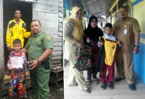 Kisah Nusantara, Bocah Kecil di Inhil yang Berhenti Sekolah karena Tak Mampu Beli Baju Seragam