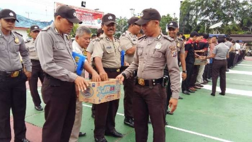 Perlu Dicontoh, Personil Polres Inhil Kumpulkan Sumbangan untuk Korban Gempa di Aceh